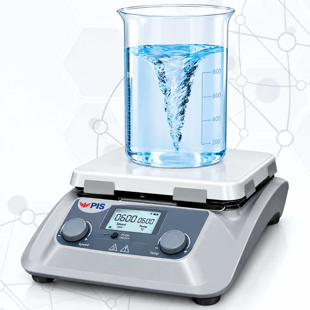 PIS HP500 PRO LCD Digital Hotplate 500°C with Glass Ceramic Work Plate