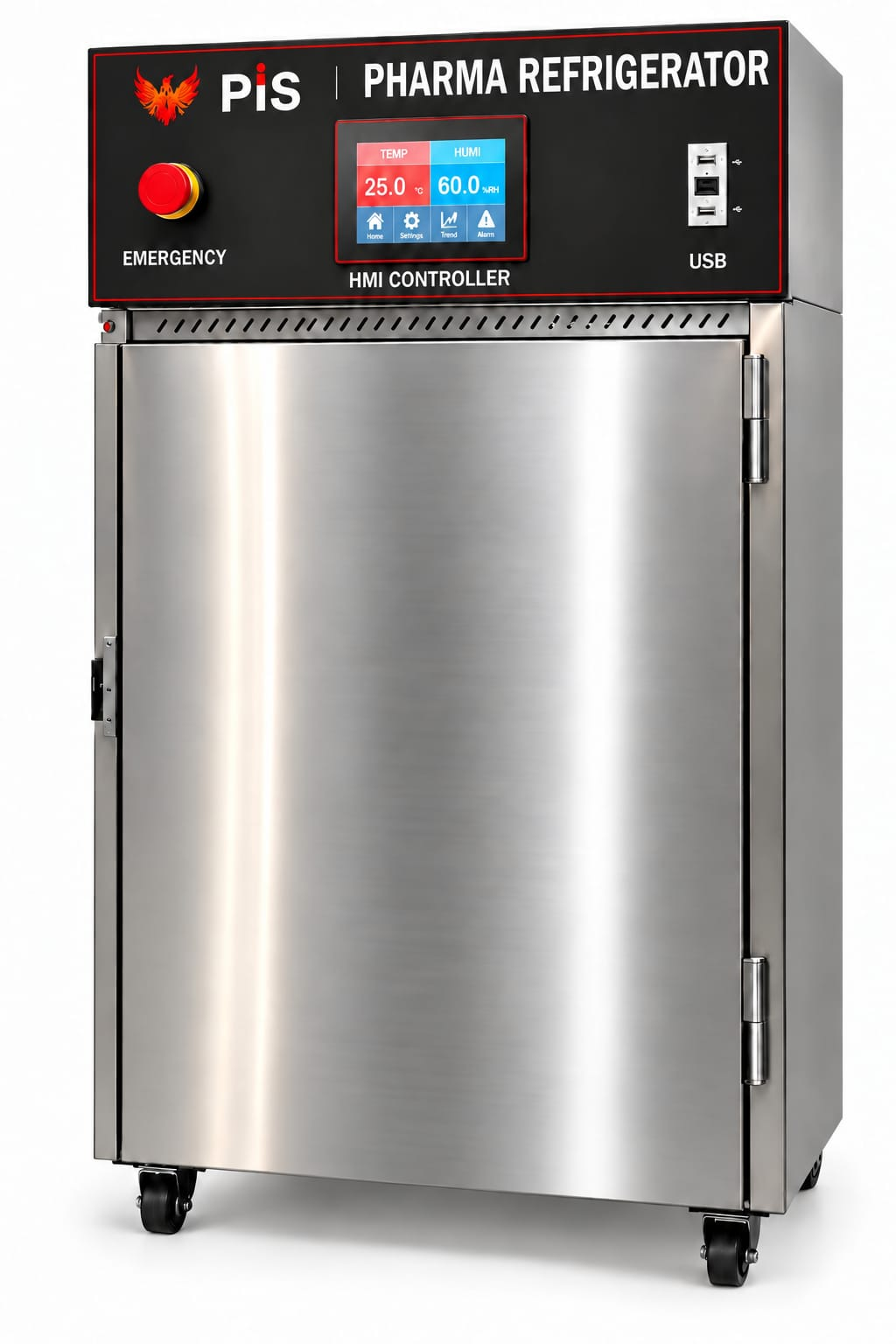 Pharma refrigerator with digital temperature controller for pharmaceutical storage – Phoenix India Solutions PIS